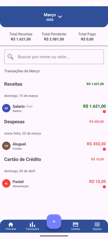 Transações